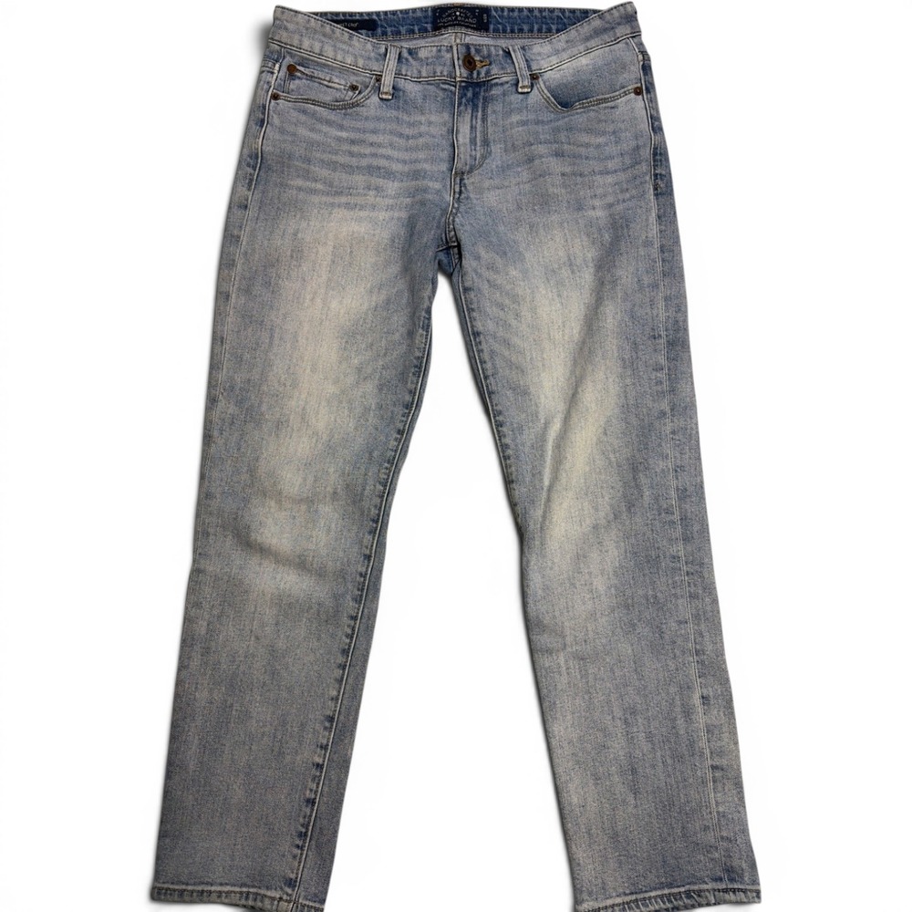 Lucky Brand Sweet Crop Jeans Womens 6/28 Light Wash Straight Leg 7WP1757